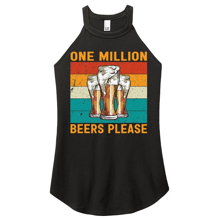 One Million Beers Please Women's Perfect Tri Rocker Tank