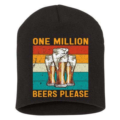 One Million Beers Please Short Acrylic Beanie