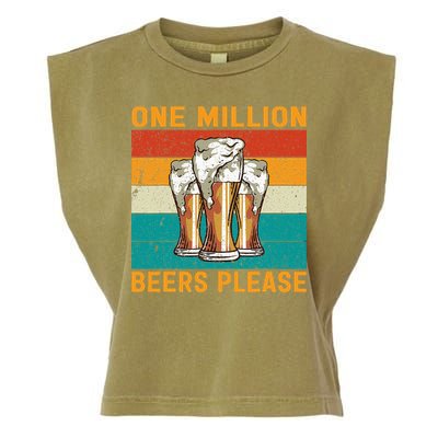 One Million Beers Please Garment-Dyed Women's Muscle Tee