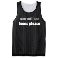 One Million Beers Please Mesh Reversible Basketball Jersey Tank