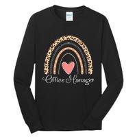 Office Manager Boho Rainbow Funny School Office Manager Tall Long Sleeve T-Shirt