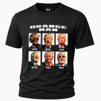 Orange Man Bad The Many Faces of Donald Trump Cooling Performance Crew T-Shirt