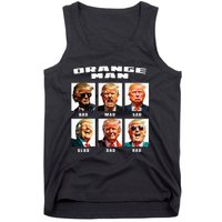 Orange Man Bad The Many Faces of Donald Trump Tank Top