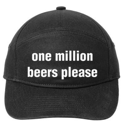 One Million Beers Please 7-Panel Snapback Hat