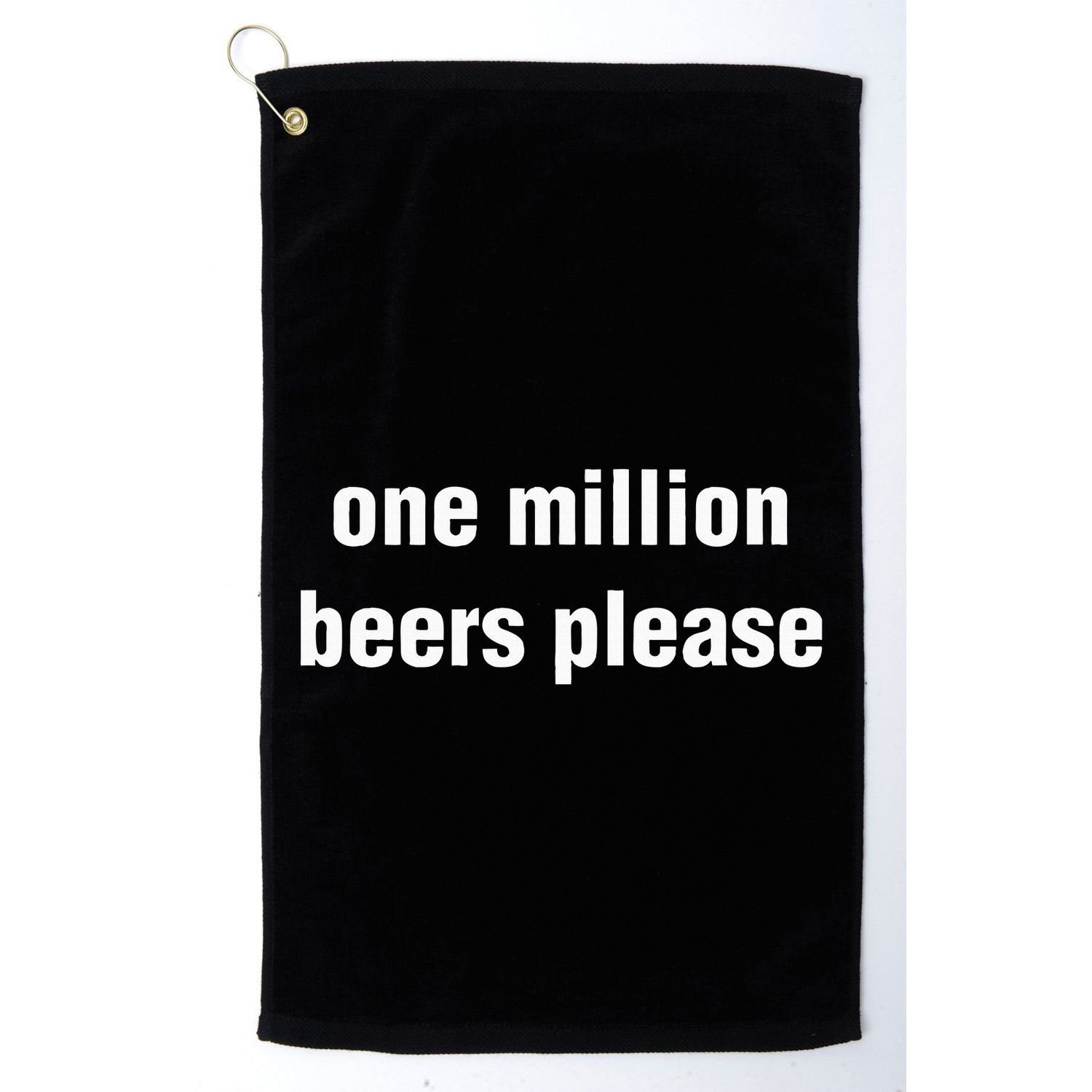One Million Beers Please Golf Towel