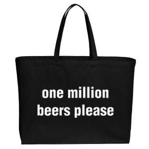 One Million Beers Please Cotton Canvas Jumbo Tote