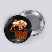 Oklahoma Map Bison Buffalo Oklahoma Souvenir Button