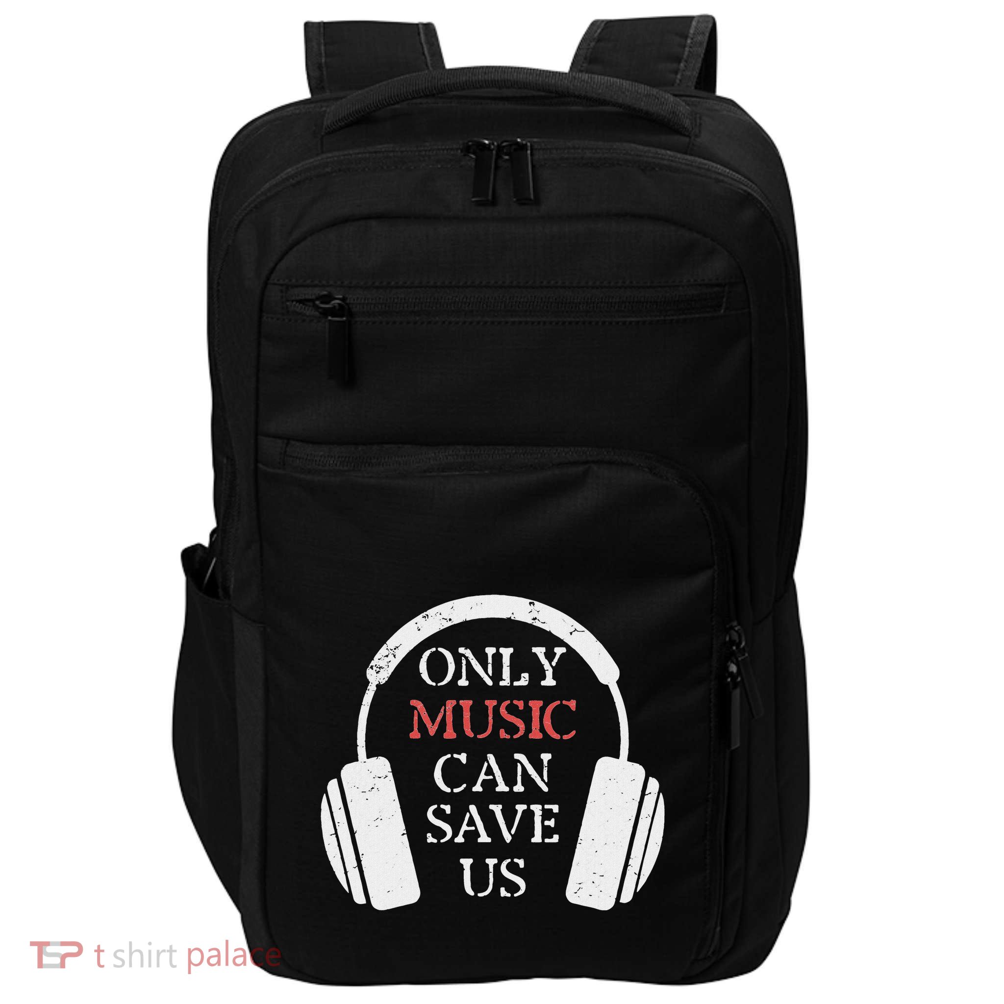 Only Music Can Save Us Musician Grunge Impact Tech Backpack