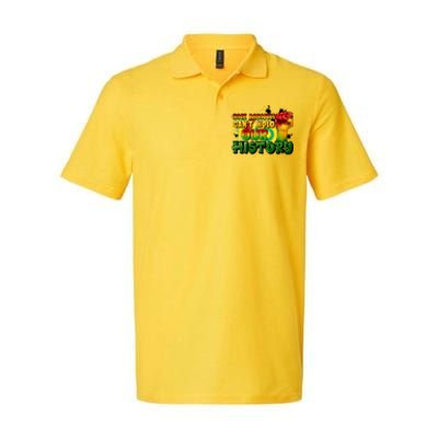 One Month Can't Hold Our History Juneteenth Softstyle Adult Sport Polo