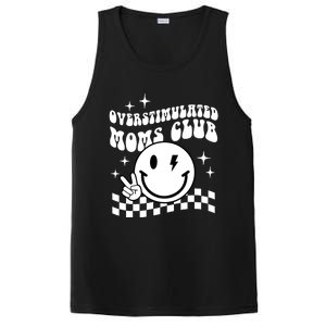 Overstimulated Moms Club Boho Smiley Mother Day PosiCharge Competitor Tank