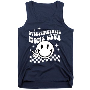 Overstimulated Moms Club Boho Smiley Mother Day Tank Top