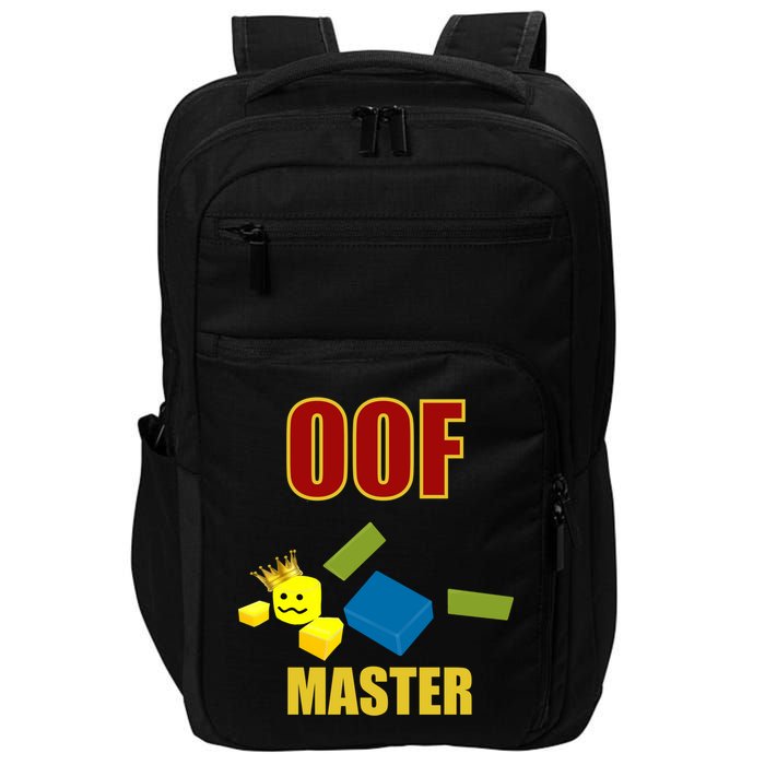 Oof Master Computer Video Game Funny Noob Gamer Great Gift Impact Tech Backpack