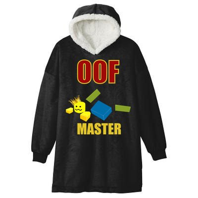 Oof Master Computer Video Game Funny Noob Gamer Great Gift Hooded Wearable Blanket