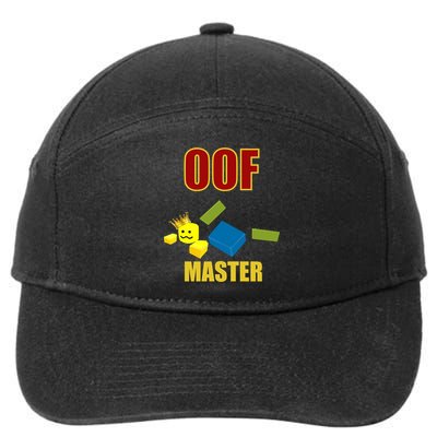 Oof Master Computer Video Game Funny Noob Gamer Great Gift 7-Panel Snapback Hat
