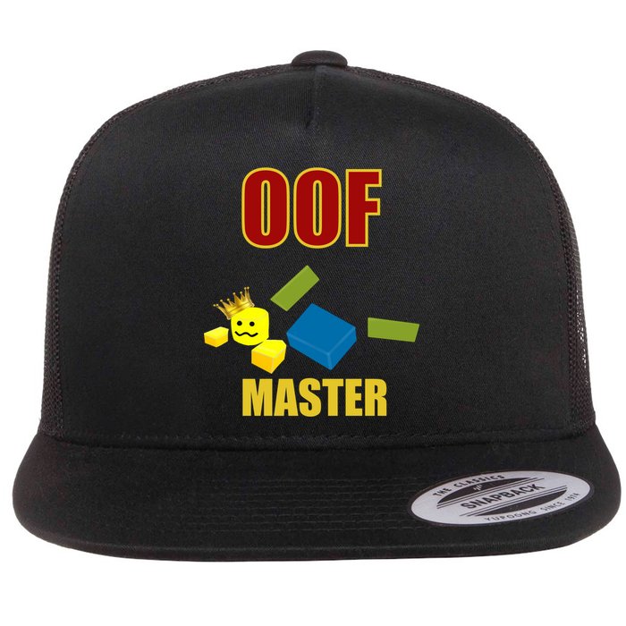 Oof Master Computer Video Game Funny Noob Gamer Great Gift Flatbill Hat