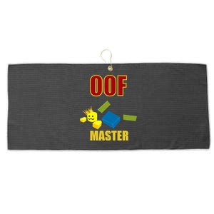 Oof Master Computer Video Game Funny Noob Gamer Great Gift Large Microfiber Waffle Golf Towel