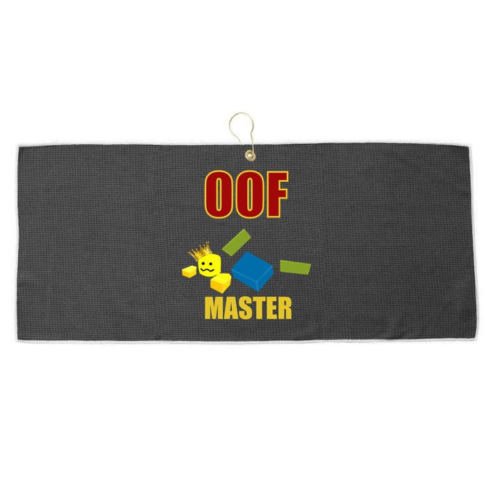 Oof Master Computer Video Game Funny Noob Gamer Great Gift Large Microfiber Waffle Golf Towel