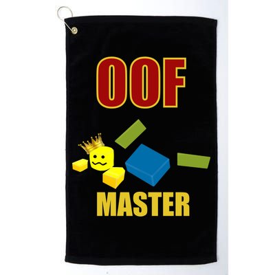 Oof Master Computer Video Game Funny Noob Gamer Great Gift Golf Towel