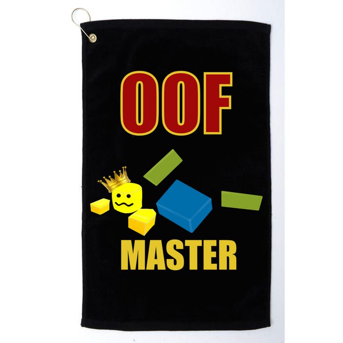 Oof Master Computer Video Game Funny Noob Gamer Great Gift Golf Towel