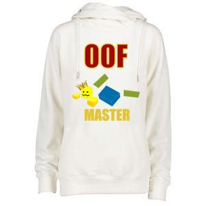 Oof Master Computer Video Game Funny Noob Gamer Great Gift Womens Funnel Neck Pullover Hood