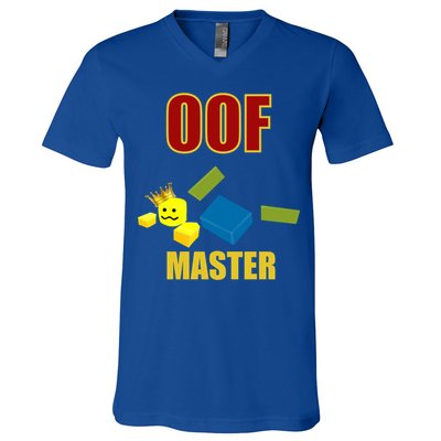 Oof Master Computer Video Game Funny Noob Gamer Great Gift V-Neck T-Shirt