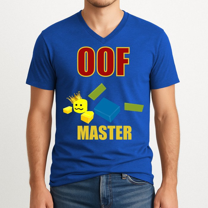 Oof Master Computer Video Game Funny Noob Gamer Great Gift V-Neck T-Shirt