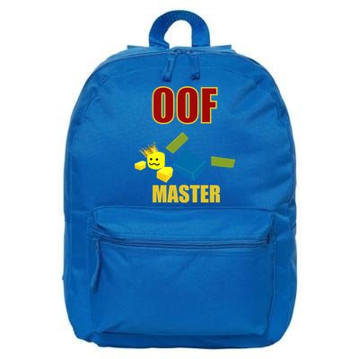 Oof Master Computer Video Game Funny Noob Gamer Great Gift 16 in Basic Backpack