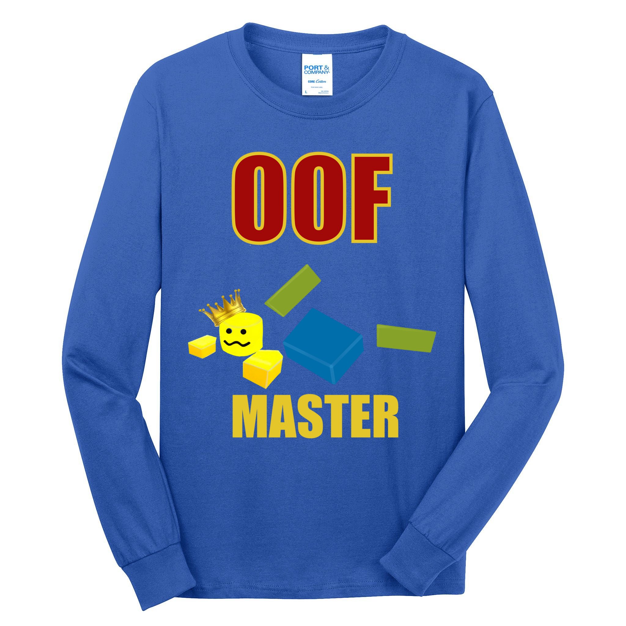 Oof Master Computer Video Game Funny Noob Gamer Great Gift Tall Long Sleeve T-Shirt