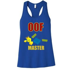 Oof Master Computer Video Game Funny Noob Gamer Great Gift Women's Racerback Tank