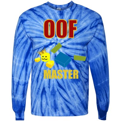 Oof Master Computer Video Game Funny Noob Gamer Great Gift Tie-Dye Long Sleeve Shirt