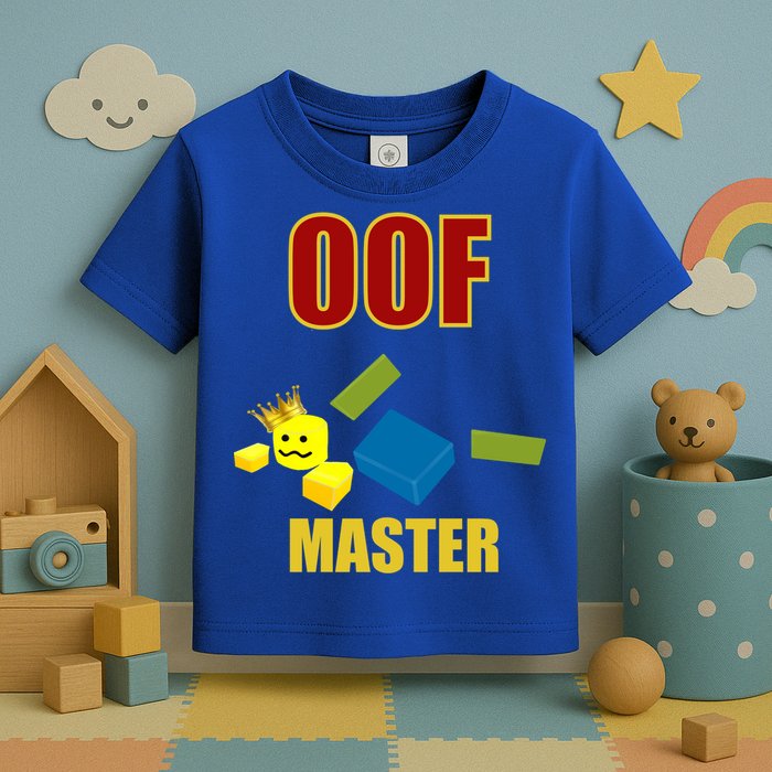 Oof Master Computer Video Game Funny Noob Gamer Great Gift Toddler T-Shirt