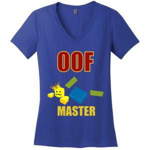 Oof Master Computer Video Game Funny Noob Gamer Great Gift Women's V-Neck T-Shirt