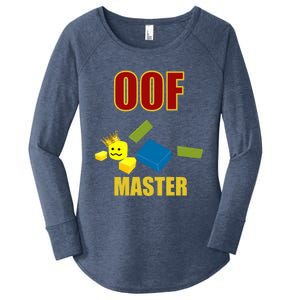 Oof Master Computer Video Game Funny Noob Gamer Great Gift Women's Perfect Tri Tunic Long Sleeve Shirt