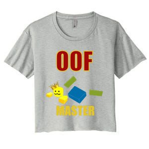 Oof Master Computer Video Game Funny Noob Gamer Great Gift Women's Crop Top Tee