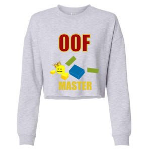 Oof Master Computer Video Game Funny Noob Gamer Great Gift Cropped Pullover Crew