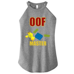 Oof Master Computer Video Game Funny Noob Gamer Great Gift Women's Perfect Tri Rocker Tank