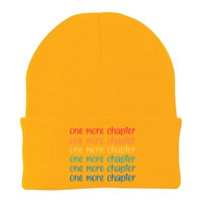 One More Chapter Funny Book Lover Bookworm Nerd Love Reading Funny Gift Knit Cap Winter Beanie