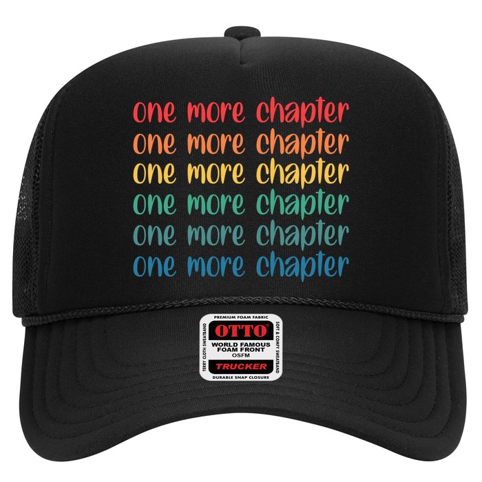 One More Chapter Funny Book Lover Bookworm Nerd Love Reading Funny Gift Trucker Hat