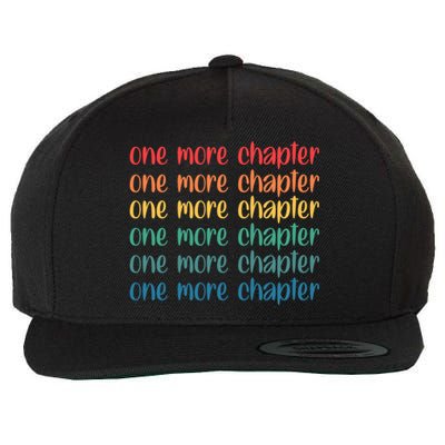 One More Chapter Funny Book Lover Bookworm Nerd Love Reading Funny Gift Wool Snapback Cap