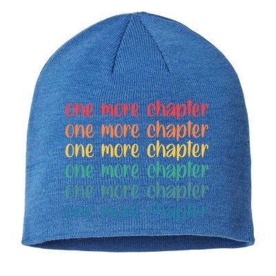 One More Chapter Funny Book Lover Bookworm Nerd Love Reading Funny Gift Sustainable Beanie