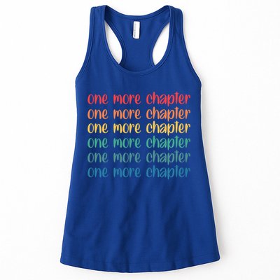 One More Chapter Funny Book Lover Bookworm Nerd Love Reading Funny Gift Womens Tank Top