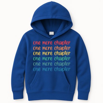 One More Chapter Funny Book Lover Bookworm Nerd Love Reading Funny Gift Kids Hoodie