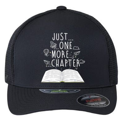 One More Chapter Funny Reading Book Flexfit Unipanel Trucker Cap