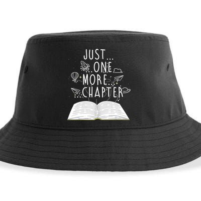 One More Chapter Funny Reading Book Sustainable Bucket Hat