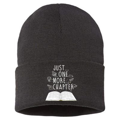 One More Chapter Funny Reading Book Sustainable Knit Beanie