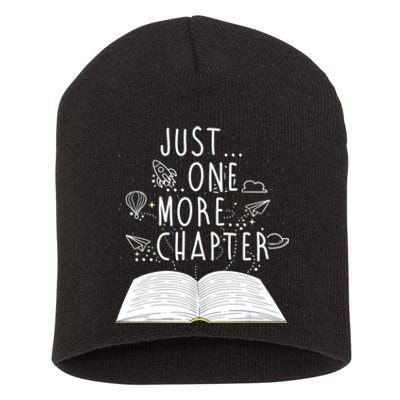 One More Chapter Funny Reading Book Short Acrylic Beanie