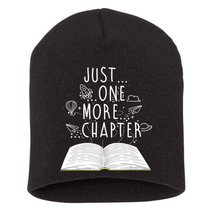 One More Chapter Funny Reading Book Short Acrylic Beanie