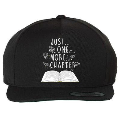 One More Chapter Funny Reading Book Wool Snapback Cap