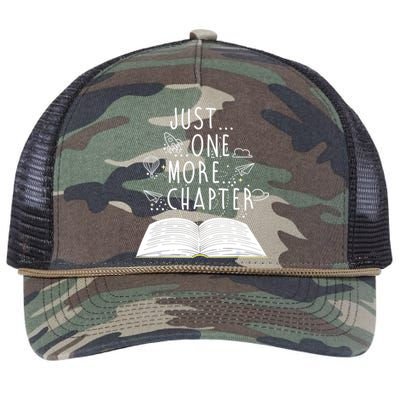 One More Chapter Funny Reading Book Retro Rope Trucker Hat Cap