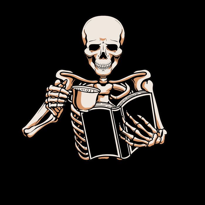 One More Chapter Funny Skeleton Reading Books Gift Cute Reading Pom Pom 12in Knit Beanie
